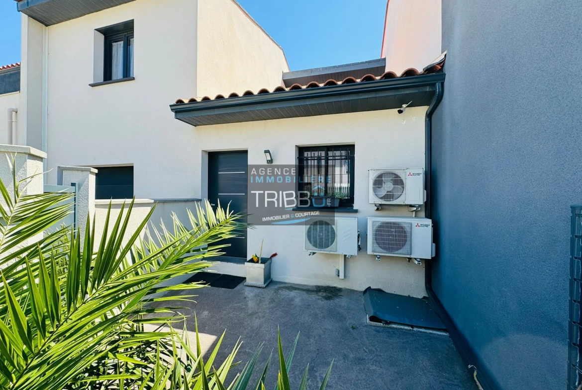 Villa moderne RT2012 avec 4 chambres, piscine et garage à Pollestres 