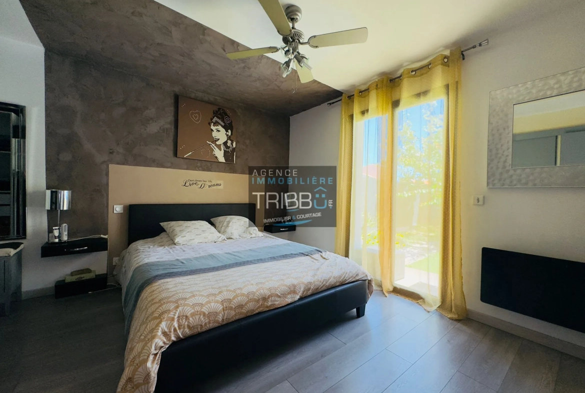 Villa moderne RT2012 avec 4 chambres, piscine et garage à Pollestres 