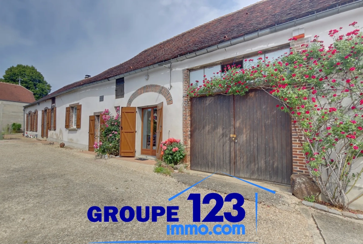 Maison authentique à Looze avec dépendances et jardin clos 