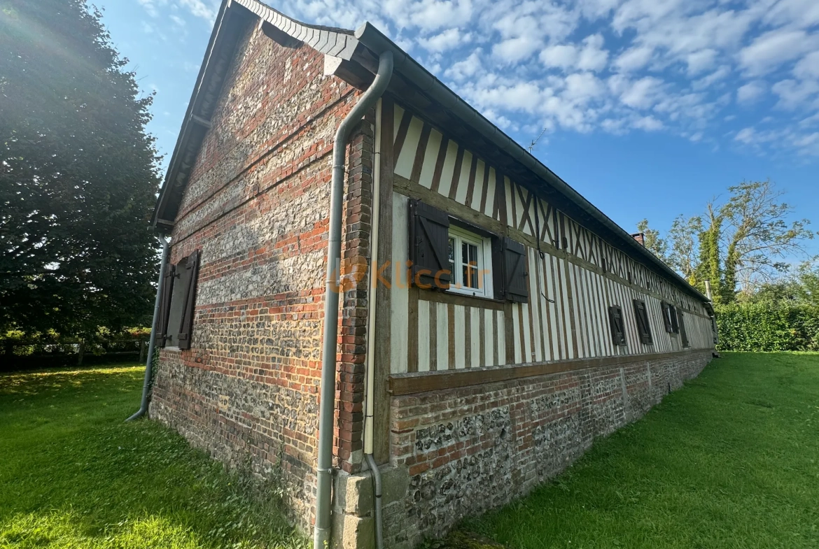 Longère authentique avec 6 chambres, jardin 1600m², proche Veules les Roses 