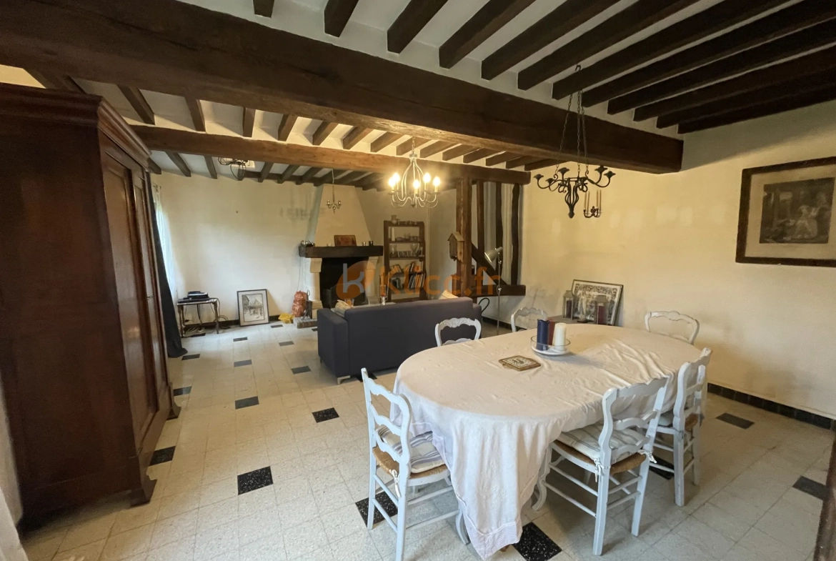 Longère authentique avec 6 chambres, jardin 1600m², proche Veules les Roses 