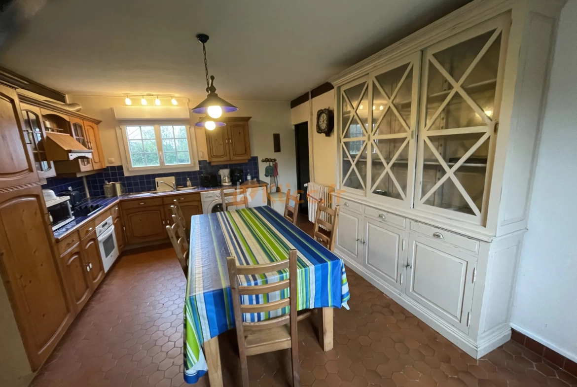 Longère authentique avec 6 chambres, jardin 1600m², proche Veules les Roses 