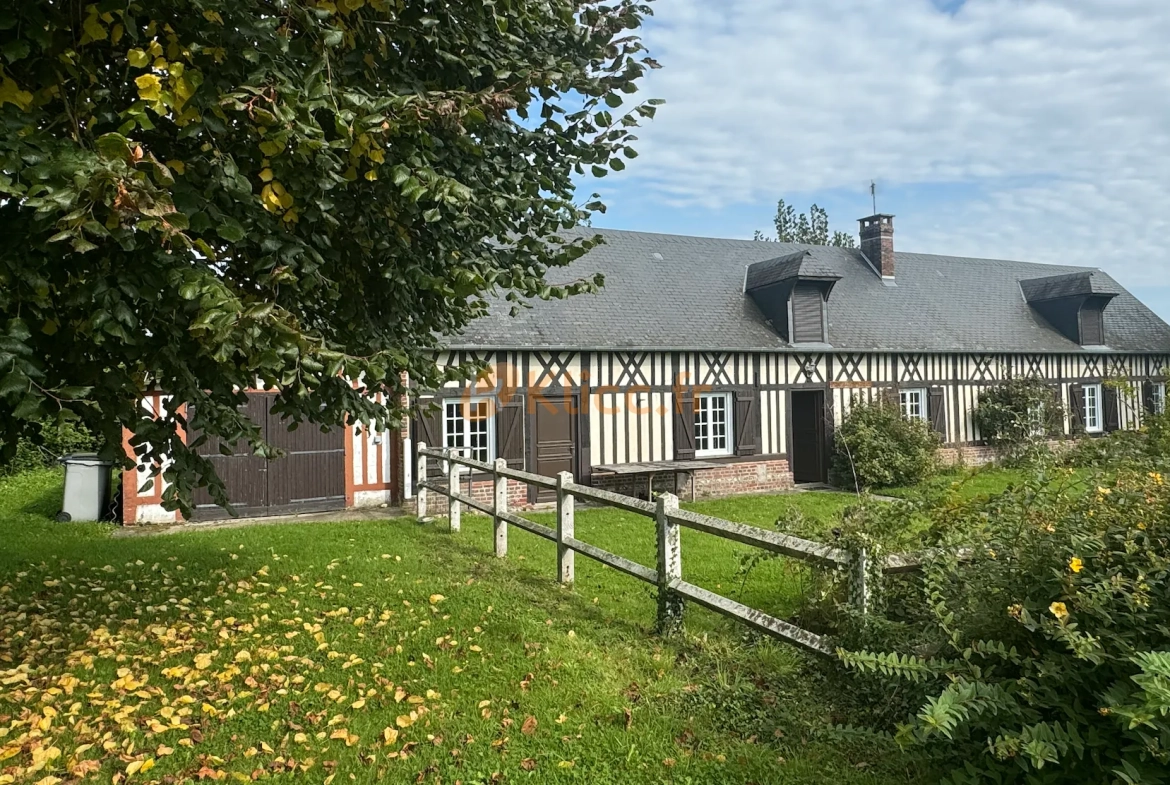 Longère authentique avec 6 chambres, jardin 1600m², proche Veules les Roses 