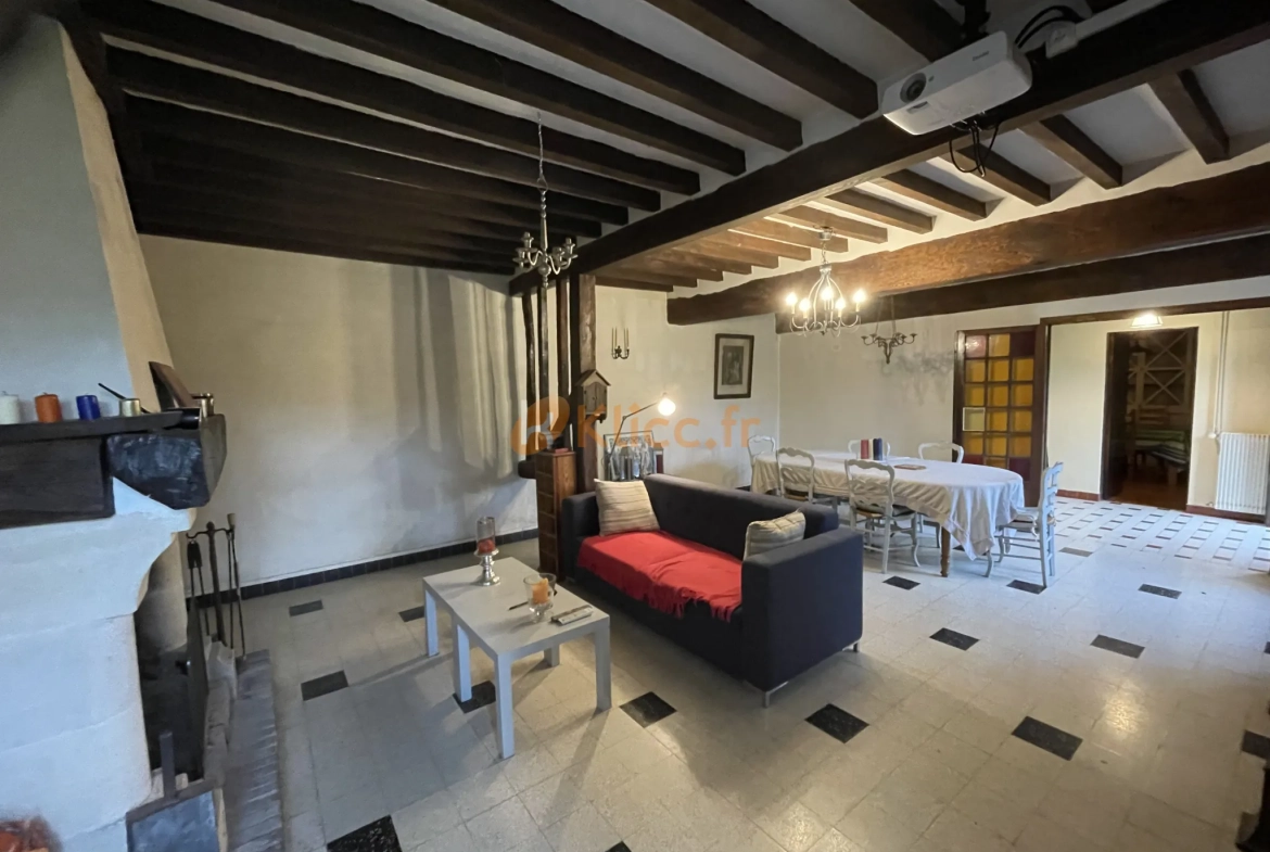 Longère authentique avec 6 chambres, jardin 1600m², proche Veules les Roses 