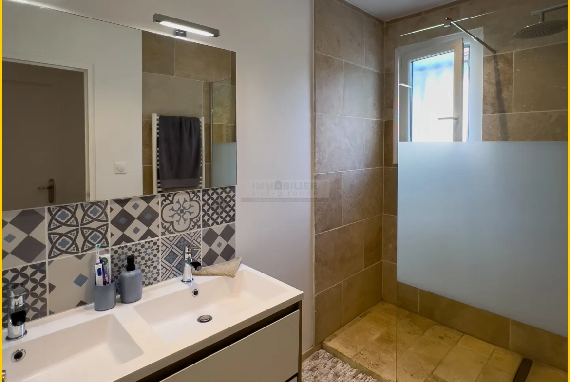 Maison à vendre à Barsac avec jardin, piscine et environnement paisible 