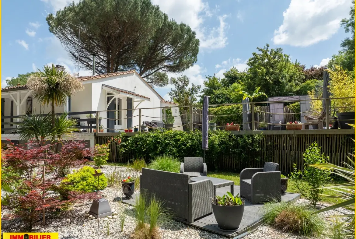 Maison à vendre à Barsac avec jardin, piscine et environnement paisible 