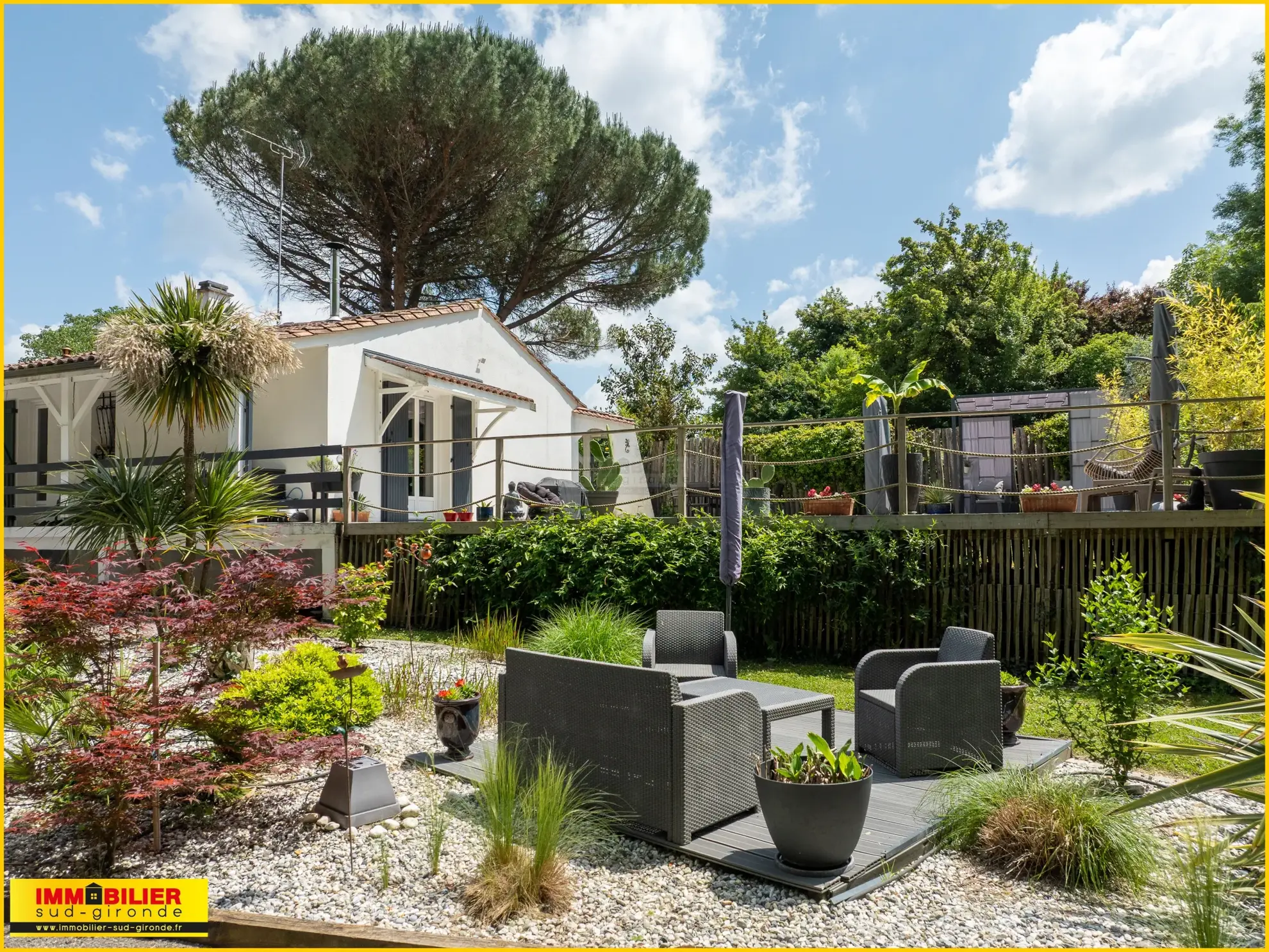 Maison à vendre à Barsac avec jardin, piscine et environnement paisible 
