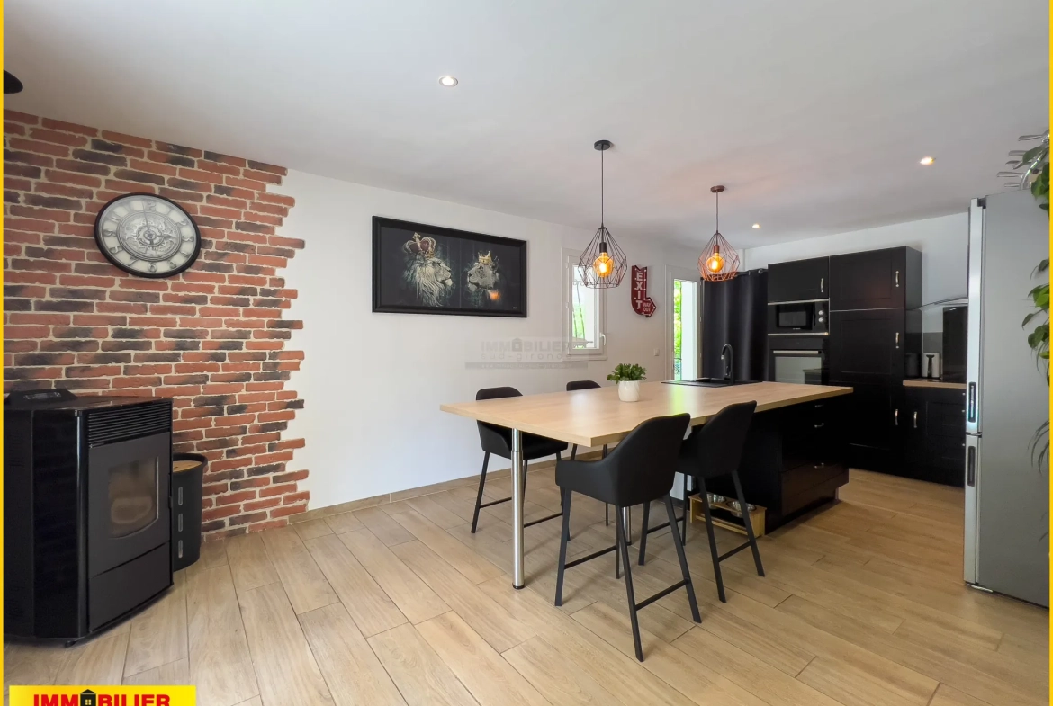 Maison à vendre à Barsac avec jardin, piscine et environnement paisible 