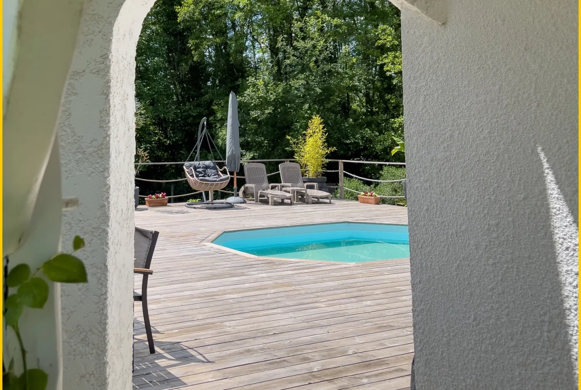 Maison à vendre à Barsac avec jardin, piscine et environnement paisible 