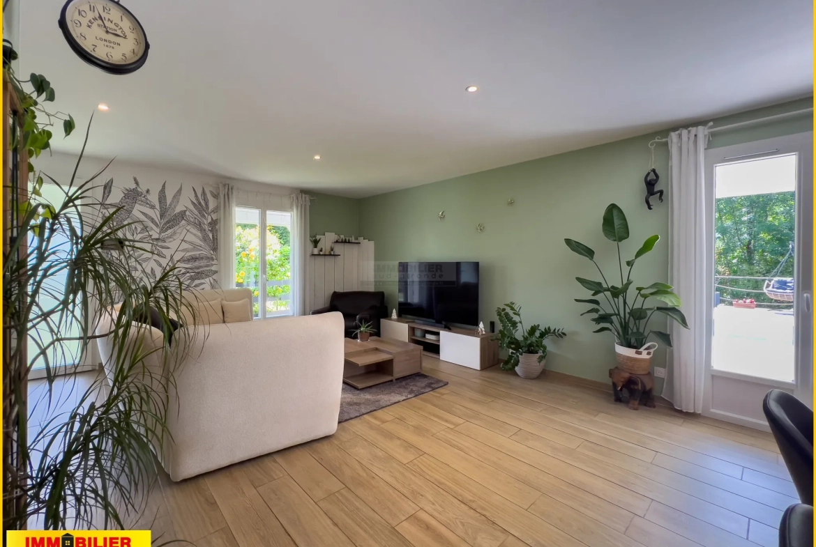 Maison à vendre à Barsac avec jardin, piscine et environnement paisible 