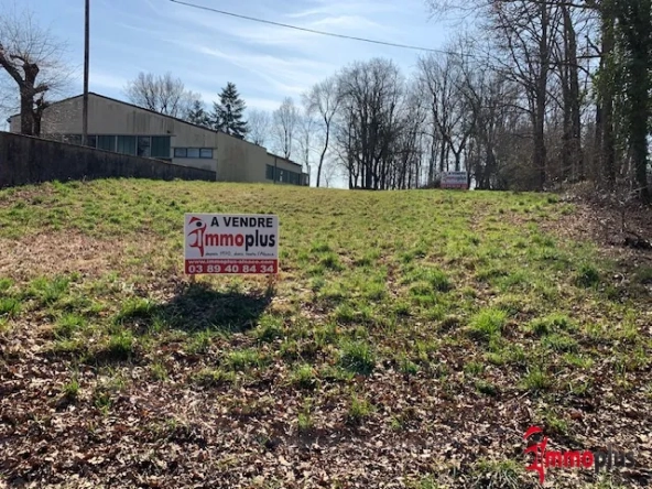 Terrain constructible à Wuenheim de 1503 m², vue nature et emplacement calme