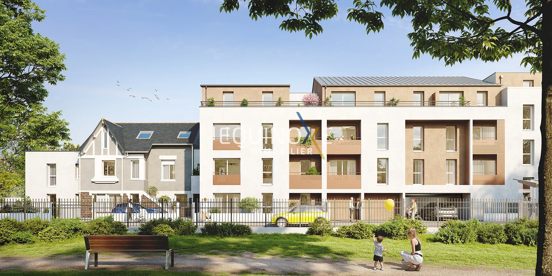 Appartement neuf de 47 m² en plein centre-ville de Carquefou livré en 2027 