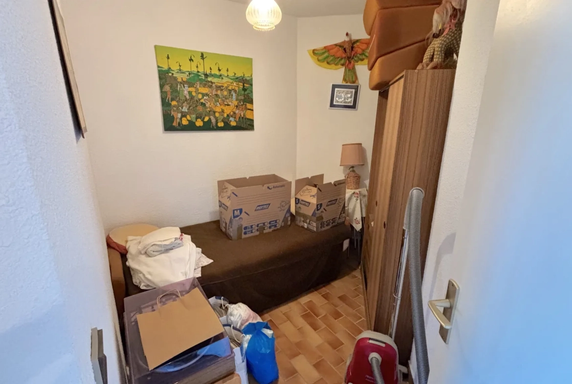 Appartement F2 cabine avec loggia et vue port à Carnon-Plage 