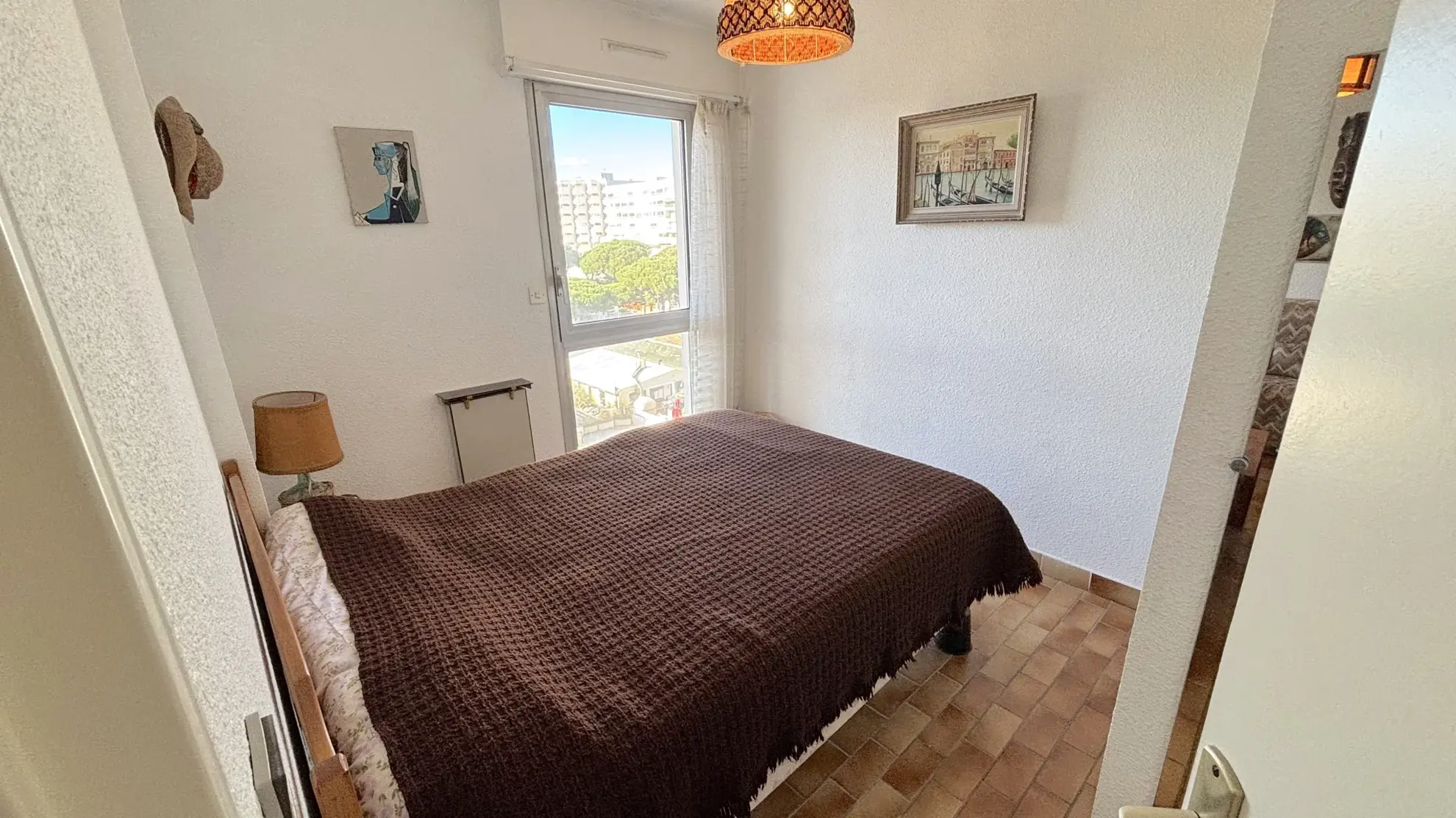 Appartement F2 cabine avec loggia et vue port à Carnon-Plage 