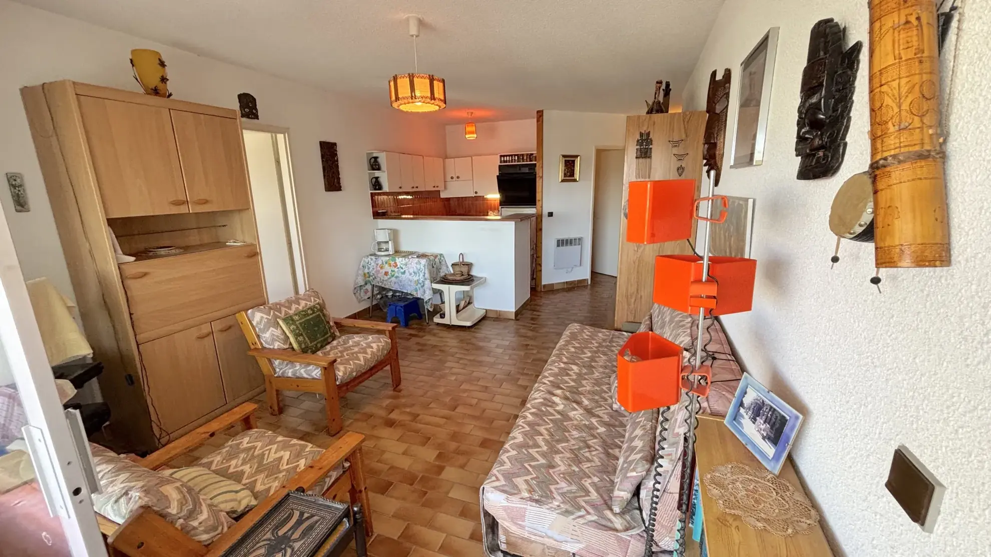 Appartement F2 cabine avec loggia et vue port à Carnon-Plage 