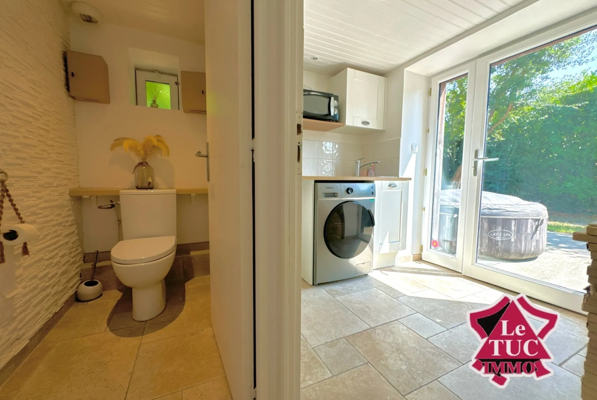 Grande maison rénovée avec 3 chambres, jardin et terrasse à Eysses, Villeneuve-sur-Lot 