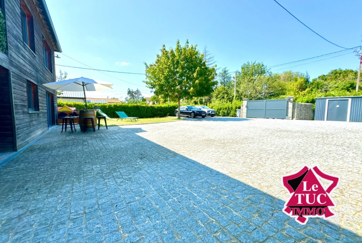 Grande maison rénovée avec 3 chambres, jardin et terrasse à Eysses, Villeneuve-sur-Lot 