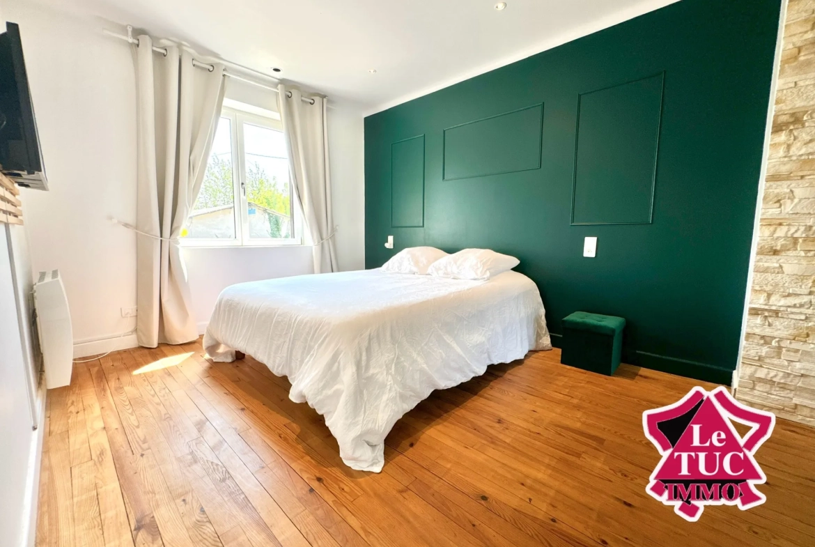 Grande maison rénovée avec 3 chambres, jardin et terrasse à Eysses, Villeneuve-sur-Lot 