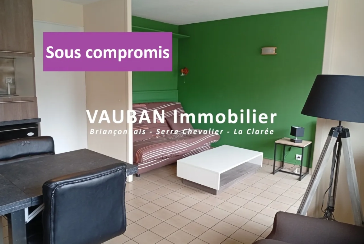 Appartement 1 bis avec cellier à vendre à Briançon, proche télécabine 