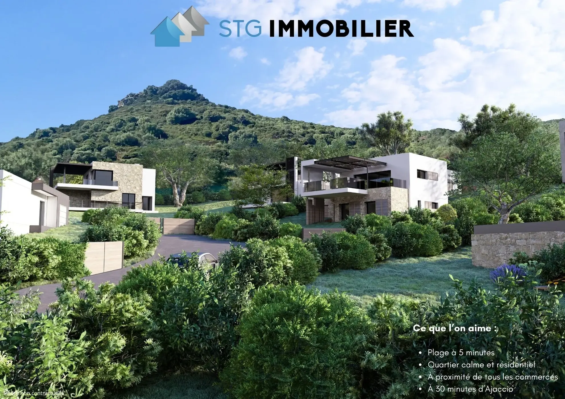 A vendre terrain constructible de 947 m2 à Casaglione, proche plage 