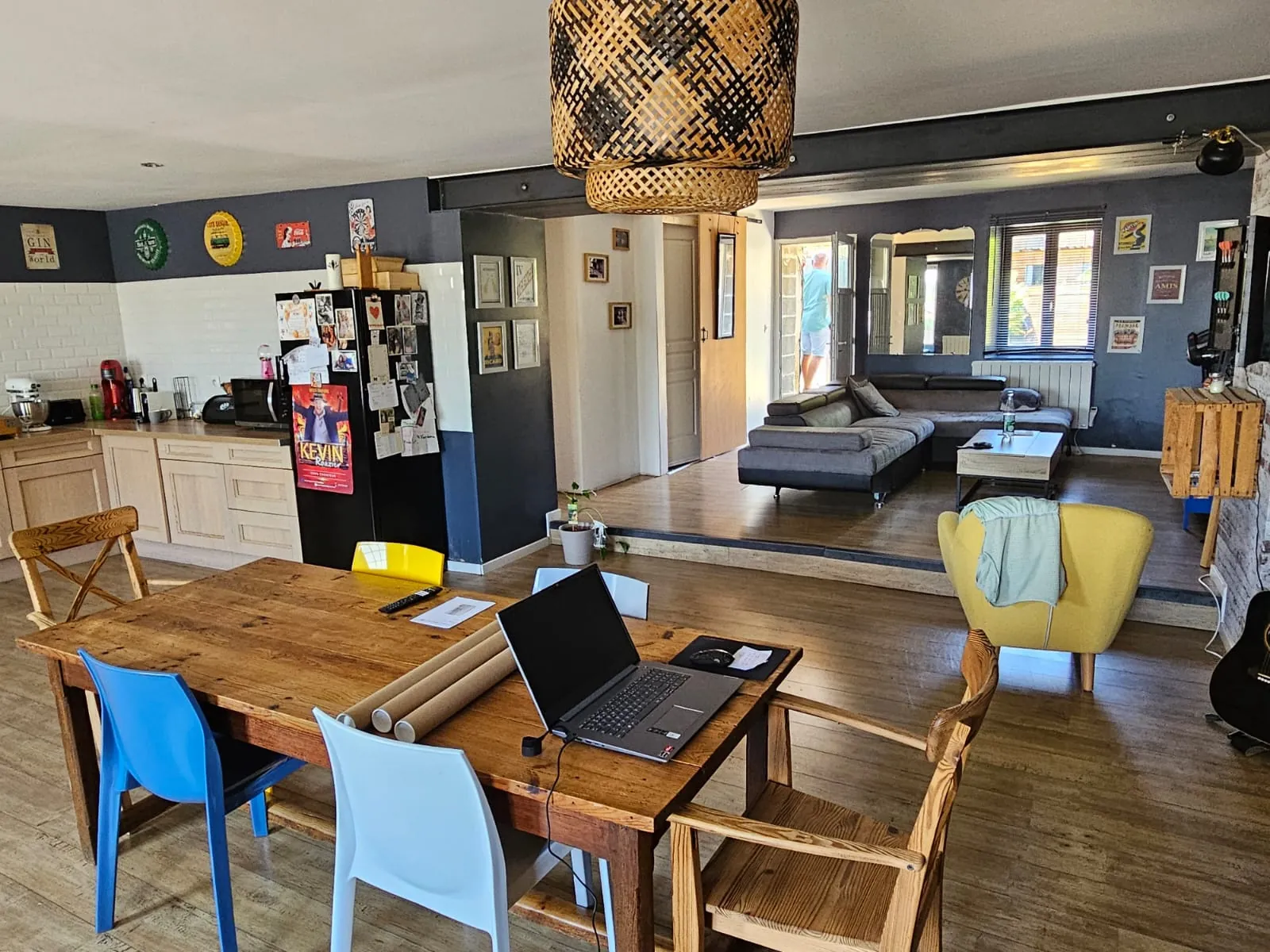 Vente maison de village avec 4 chambres, jardin et terrain agricole à Cleyrac 