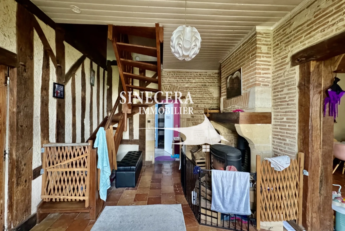 Maison spacieuse à La Force avec jardin arboré et potentiel d'aménagement 