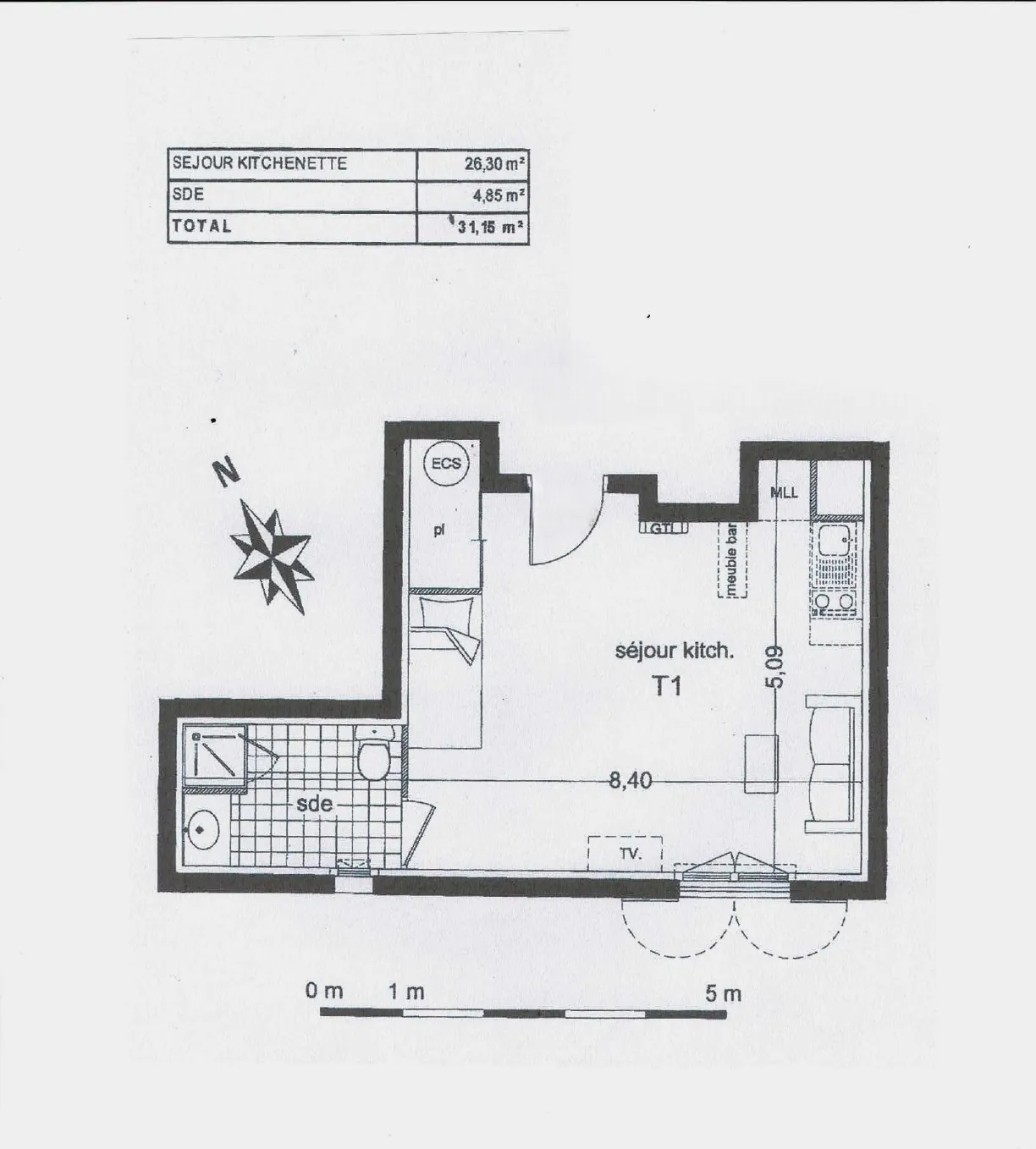 Studio neuf au Guilvinec avec piscine et salle de sport, idéal pour primo-accédant ou investissement 