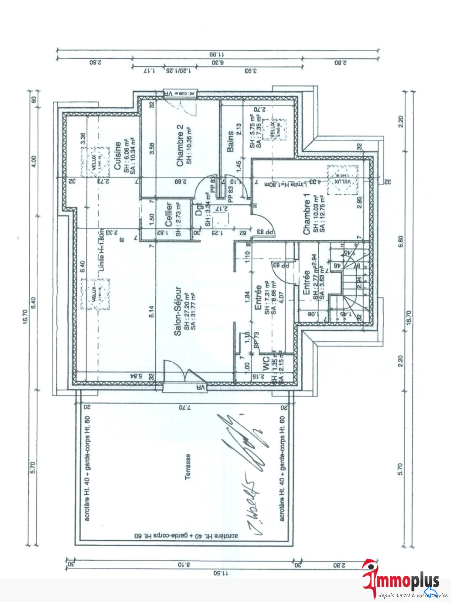 Appartement F3 avec terrasse de 45 m² à Bartenheim – Excellent état 