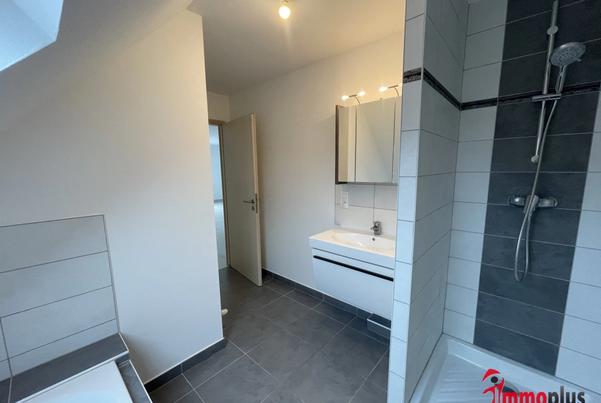 Appartement F3 avec terrasse de 45 m² à Bartenheim – Excellent état 