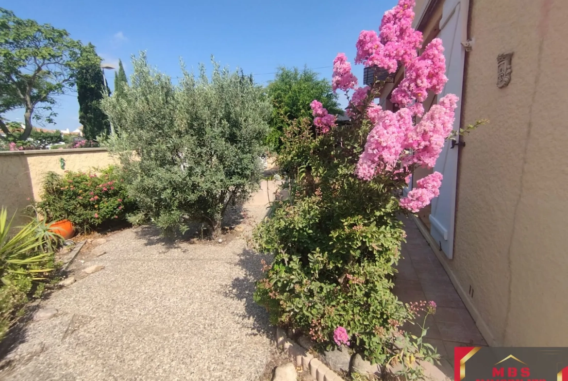 Maison 3 faces à Cabestany de 108 m² avec jardin et garage 