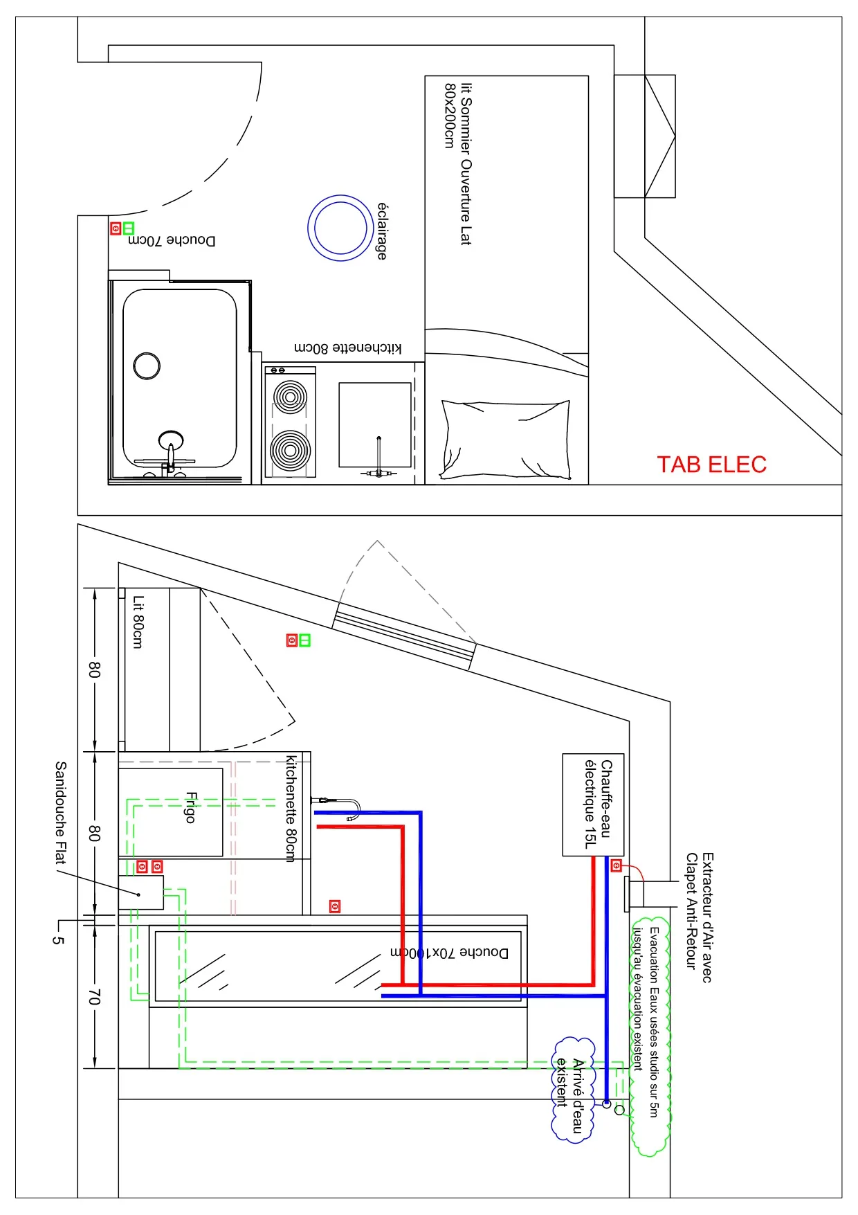Charmante chambre de service à Paris 17, proche transports, idéal pied-à-terre ou bureau 