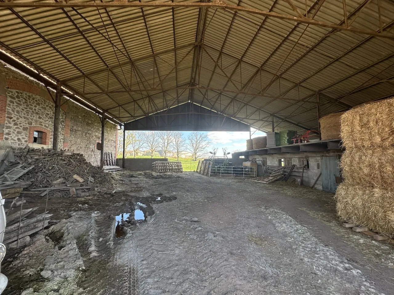 Corps de ferme rénové avec dépendances et 4 hectares à Urbise, Loire (42) 