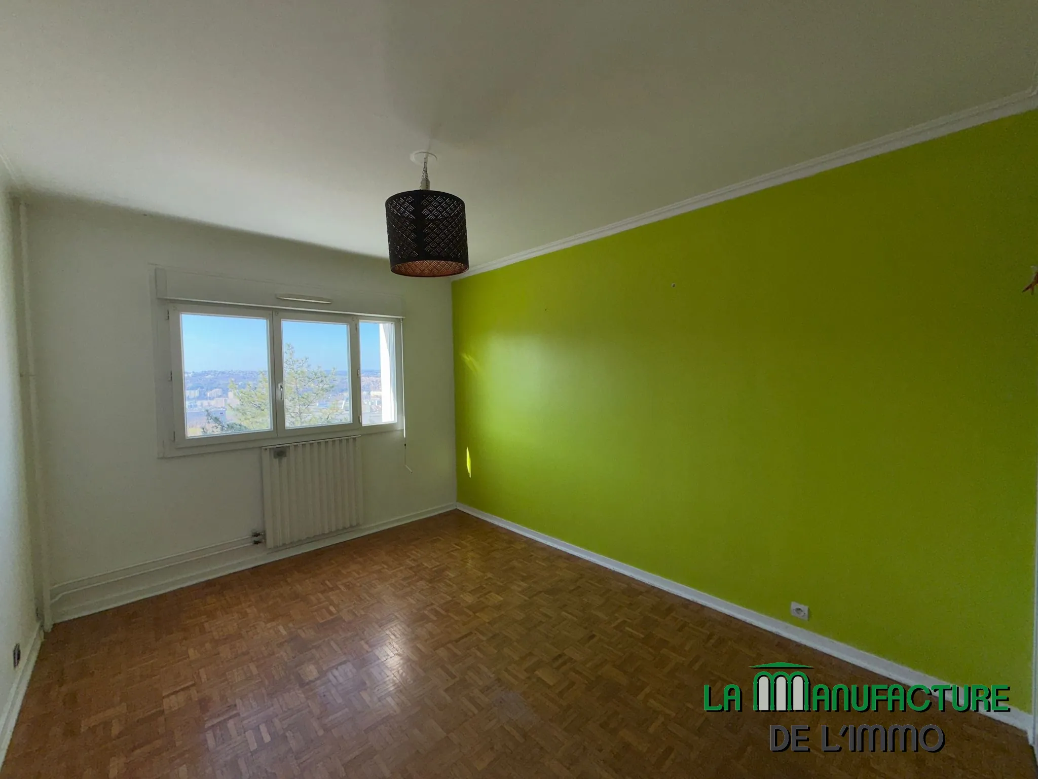 Appartement F4 rénové avec balcon, cave et garage à Montreynaud, Saint-Étienne 