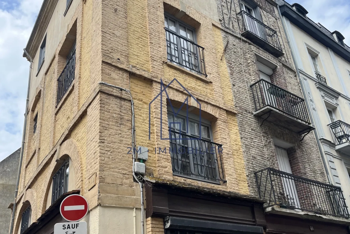 Immeuble de rapport à vendre à Dieppe, 2 appartements F2 à 100m de la plage 