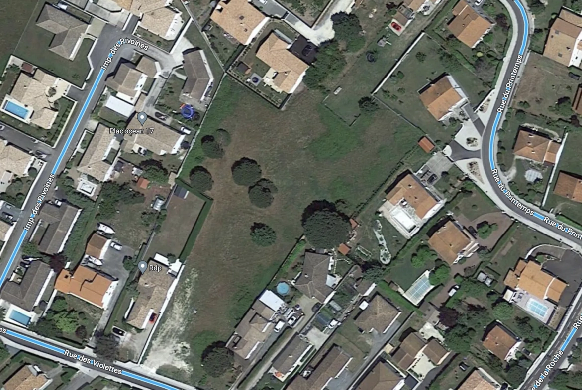 Terrain viabilisé de 390 m² à Vaux-sur-Mer, idéal pour votre projet immobilier ou investissement 