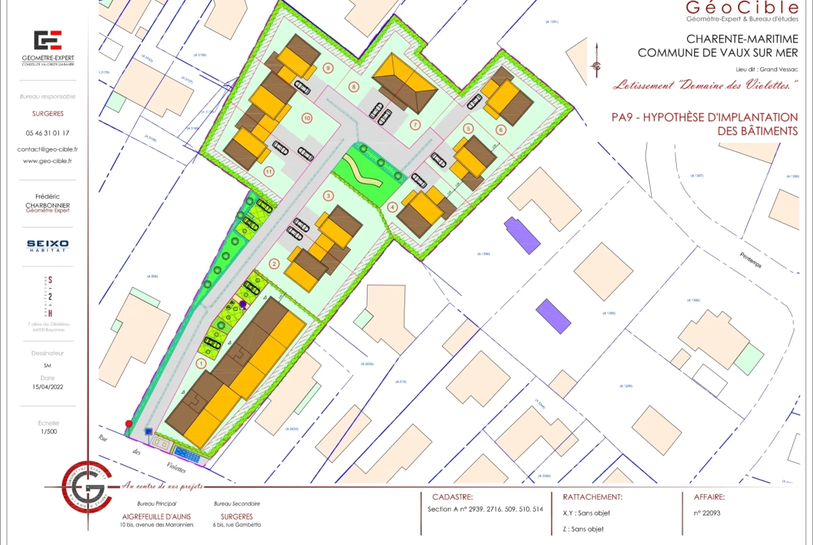 Terrain viabilisé de 390 m² à Vaux-sur-Mer, idéal pour votre projet immobilier ou investissement 