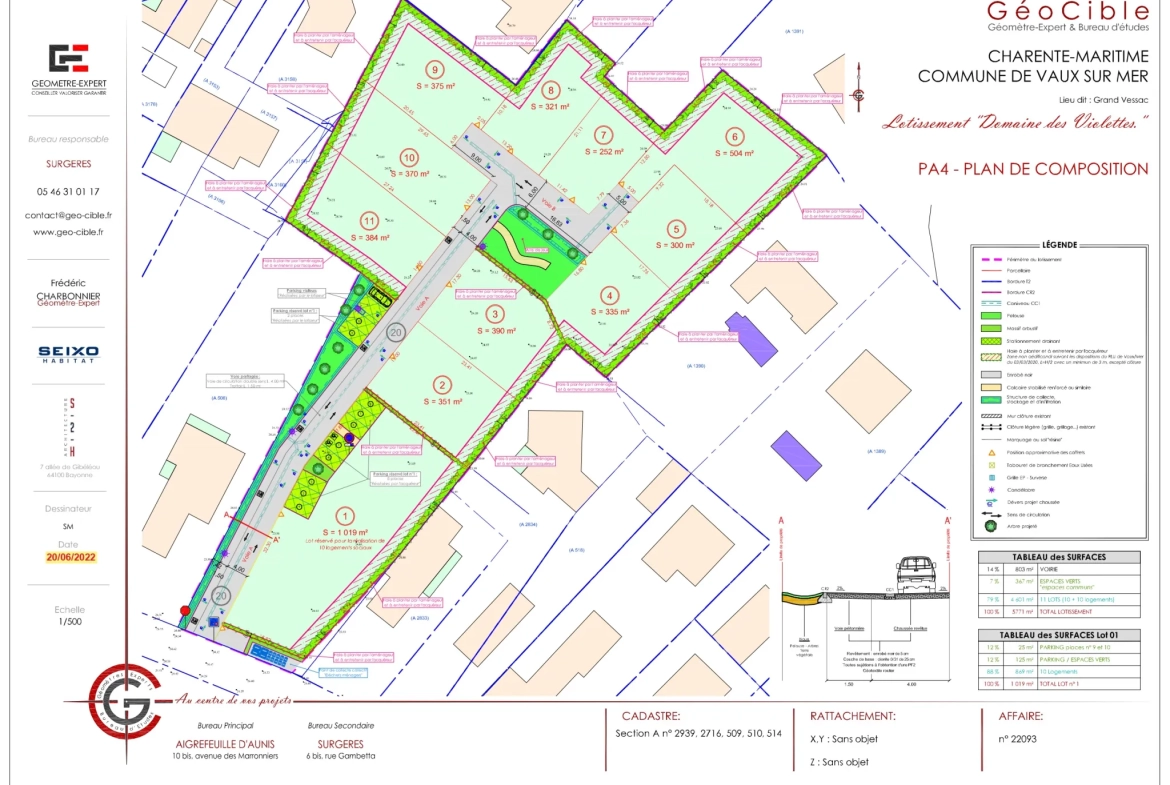 Terrain viabilisé de 390 m² à Vaux-sur-Mer, idéal pour votre projet immobilier ou investissement 
