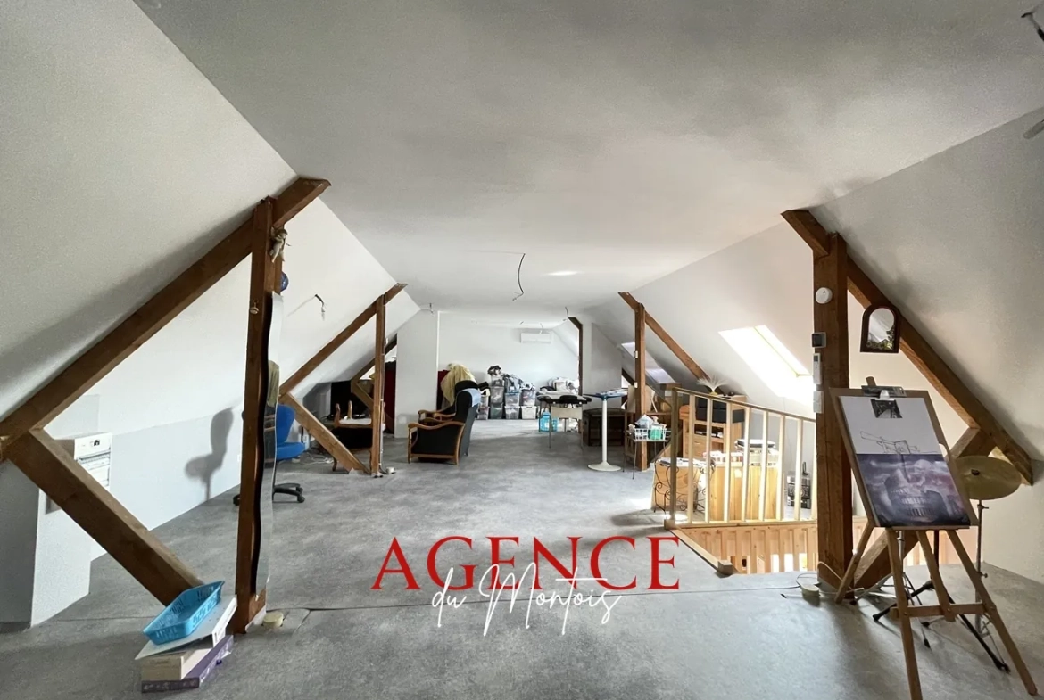 Maison à vendre entre Montereau-sur-Yonne et Bray-sur-Seine, 3 chambres, jardin clos, garage, 1977 