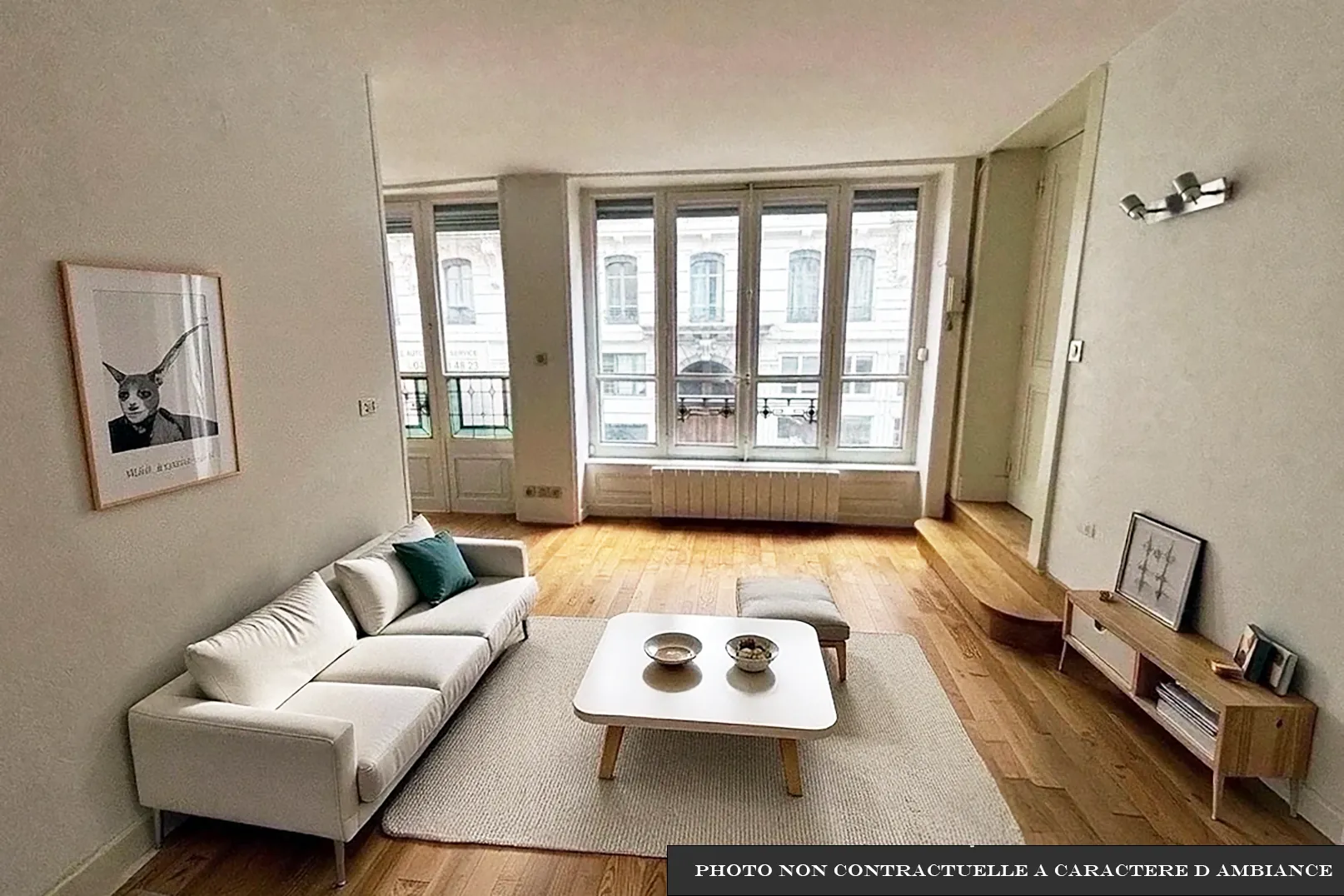 Charmant appartement de 41 m² à Lyon, quartier Sathonay, avec vitraux et parquet d'origine 