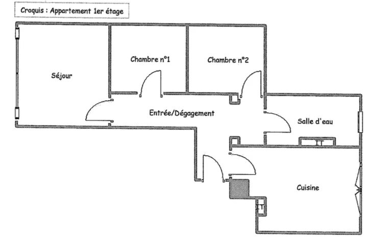 Appartement F2/3 à Ajaccio sur la route des Sanguinaires avec parking et potentiel de rénovation 