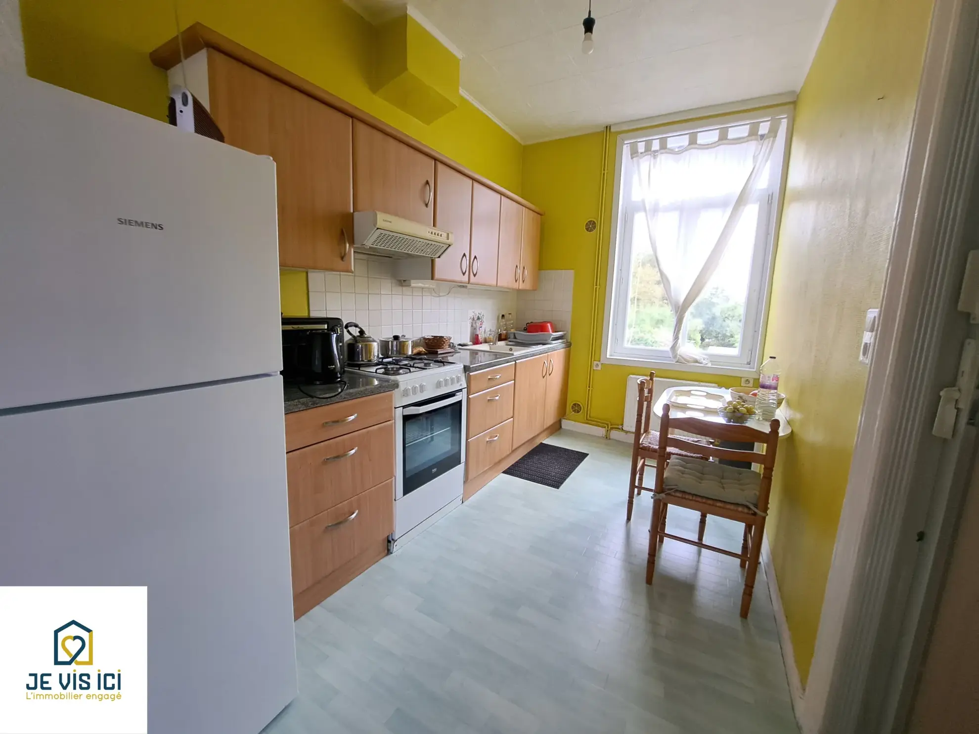 Maison semi-individuelle à Locon près de Béthune avec garage et jardin 