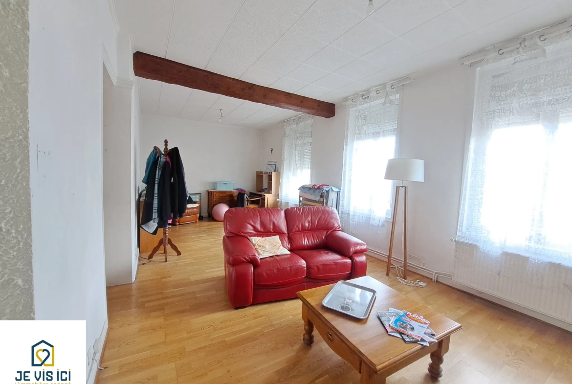 Maison semi-individuelle à Locon près de Béthune avec garage et jardin 