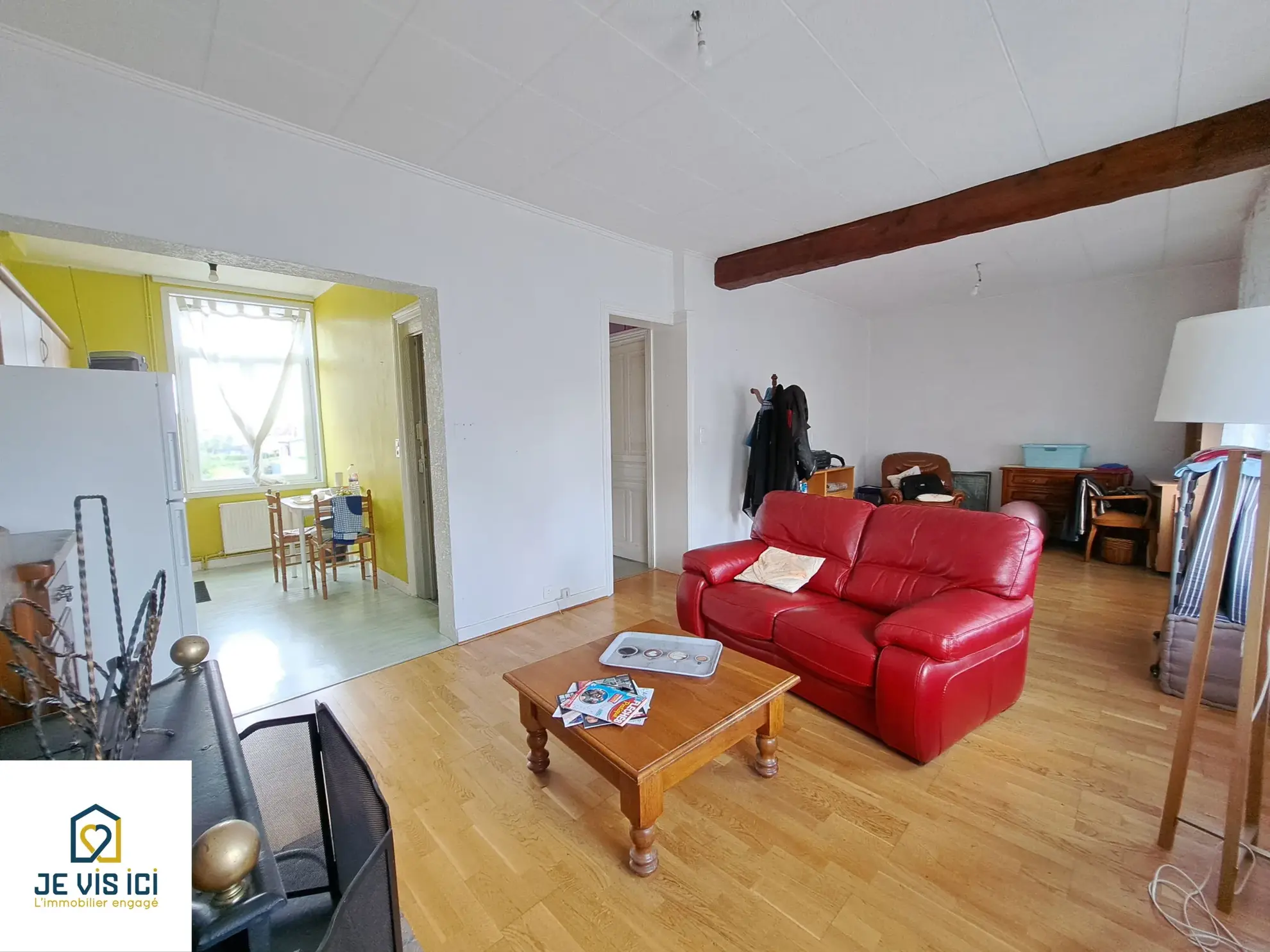 Maison semi-individuelle à Locon près de Béthune avec garage et jardin 