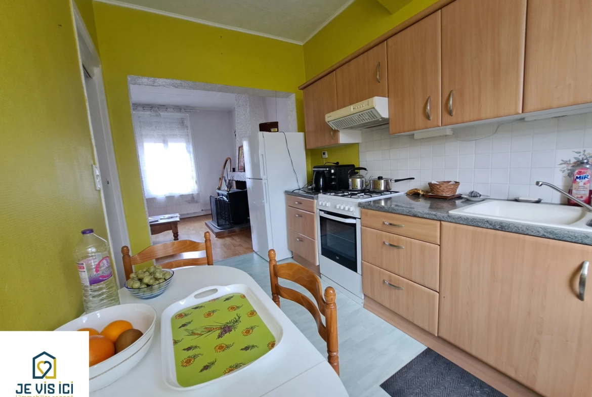Maison semi-individuelle à Locon près de Béthune avec garage et jardin 