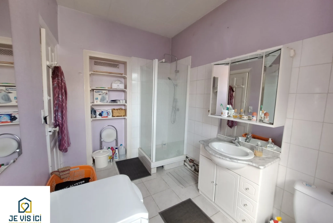 Maison semi-individuelle à Locon près de Béthune avec garage et jardin 