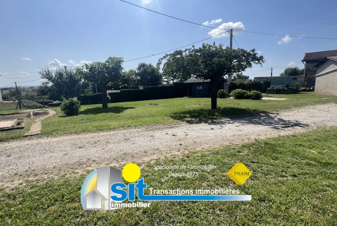Terrain constructible de 1228 m² avec dépôt à Seyssuel, Vue dégagée, Prix attractif 