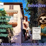 Maison de village à Belvédère de 82 m² avec studio, vue dégagée et terrain