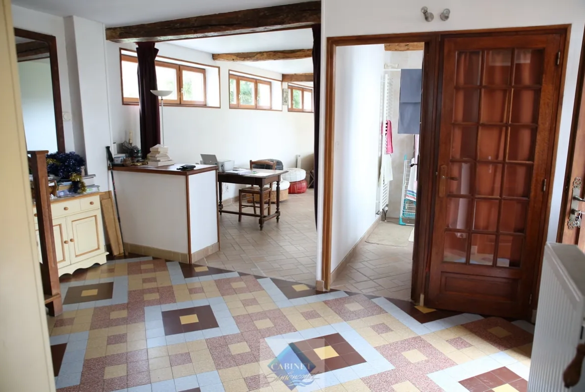 Belle maison en brique et silex à Guilmecourt près de la mer 