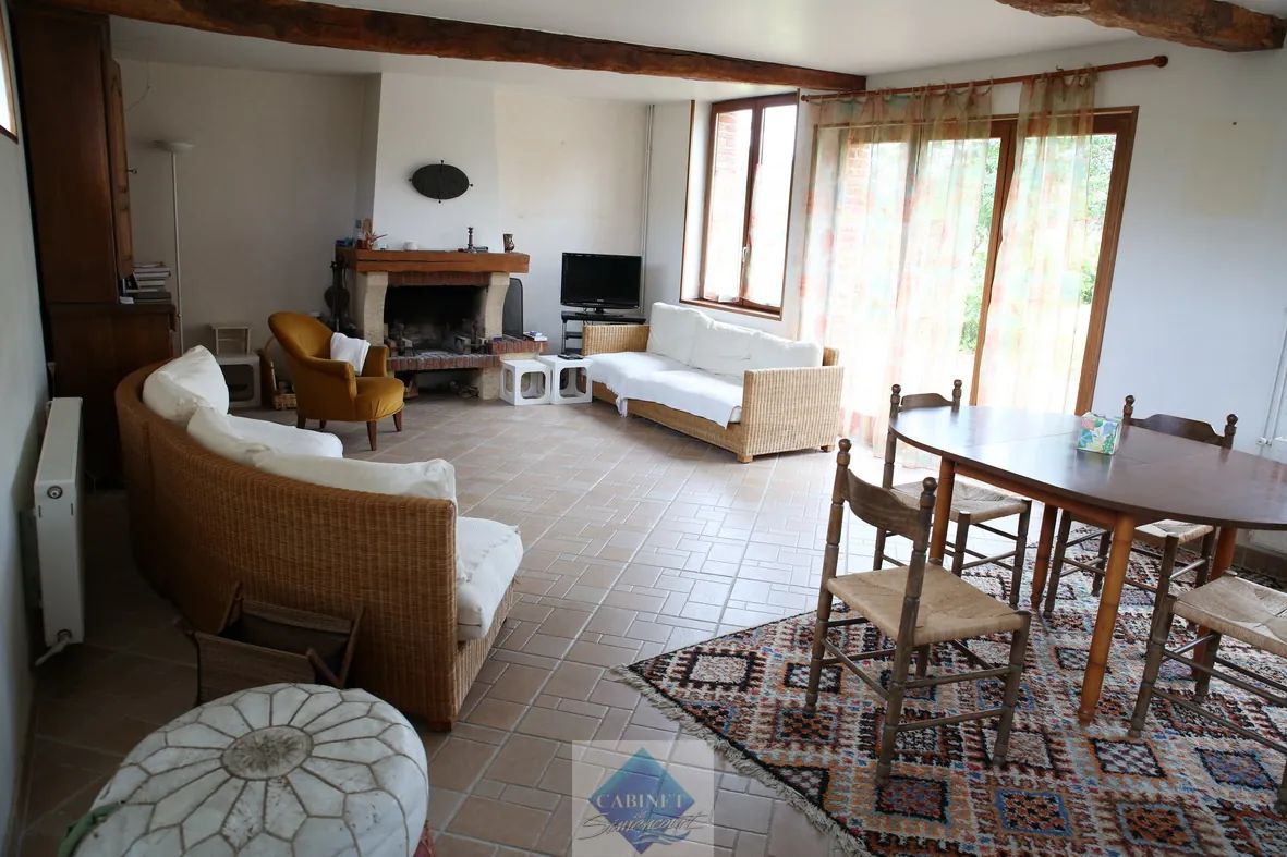 Belle maison en brique et silex à Guilmecourt près de la mer 