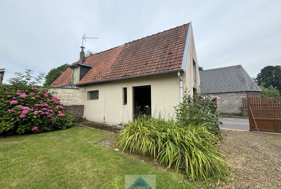 Belle maison en brique et silex à Guilmecourt près de la mer 